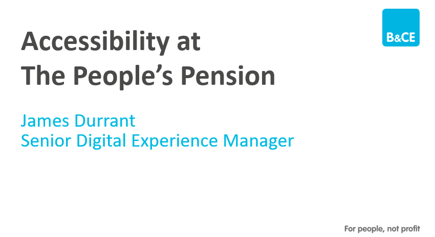B&CE Accessibility