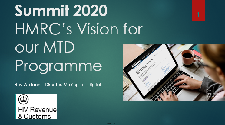 Front Cover HMRC MTD Presentation
