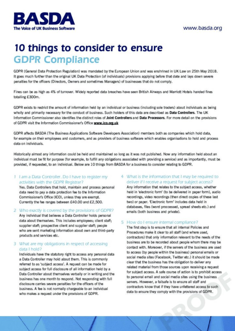 GDPR compliance guide information