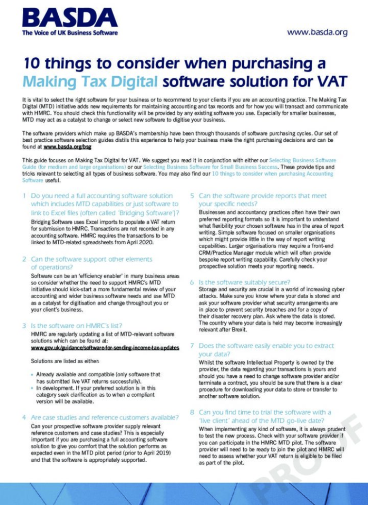 Making tax digital guide information
