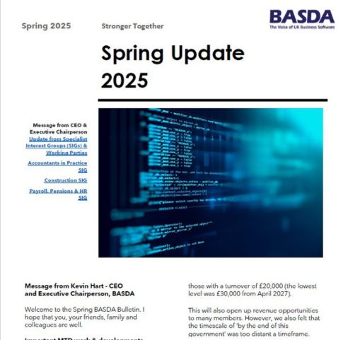 Spring Update 2025 jpg Front page of BASDA Spring Update 2025