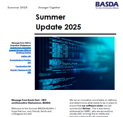 Screengrab of BASDA Summer Bulletin